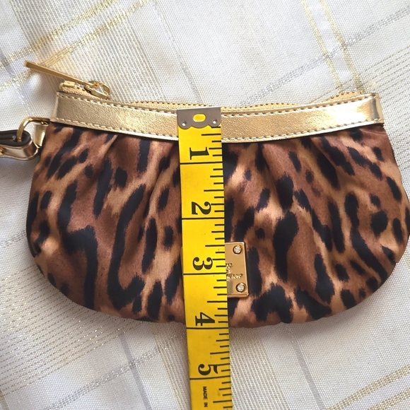 Lauren by Ralph Lauren Gold & Animal Print Wristlet - Picture 13 of 13